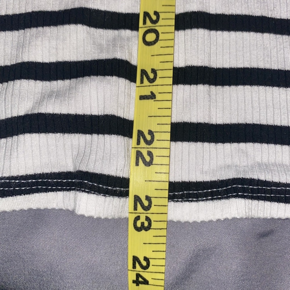 Forever 21 Mini Dress Womens XSmall White‎ and Black Striped Spaghetti Strap - Picture 2 of 7